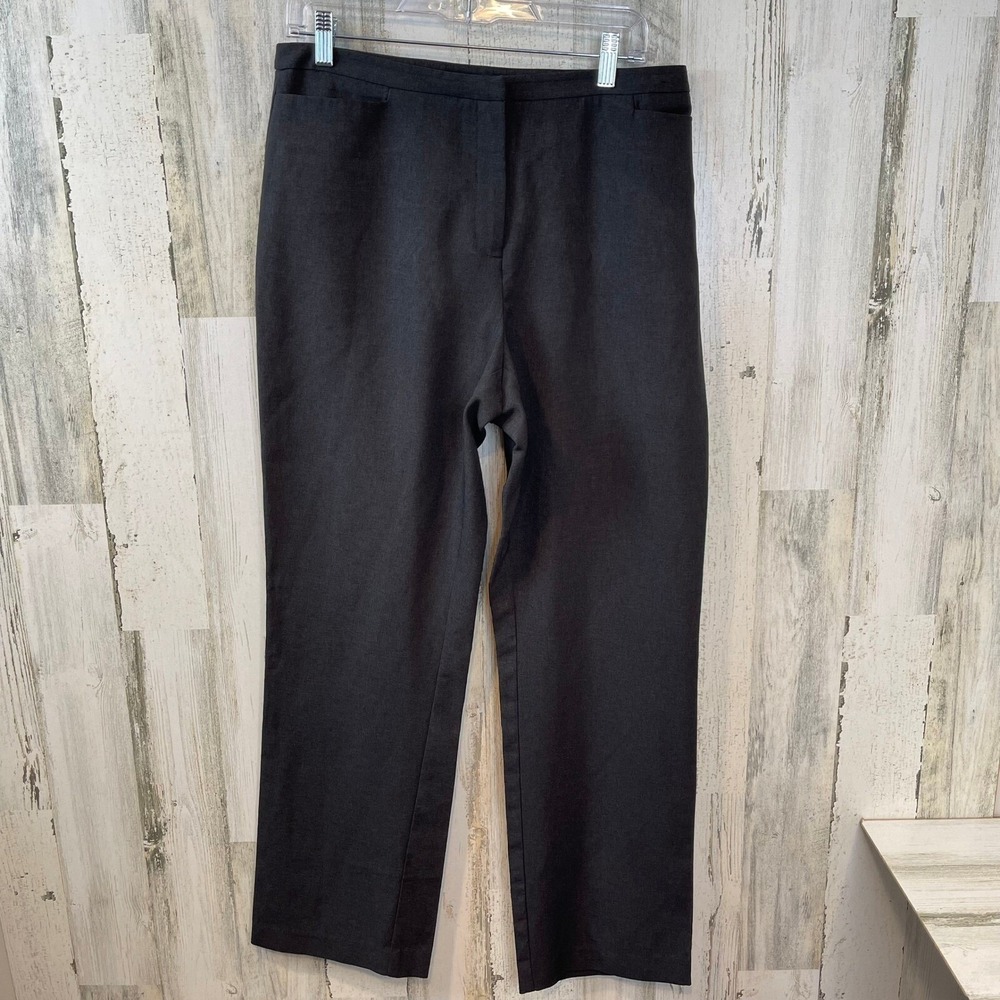 New York & Company Women's Dress Pants Straight Leg Business Gray Size 12